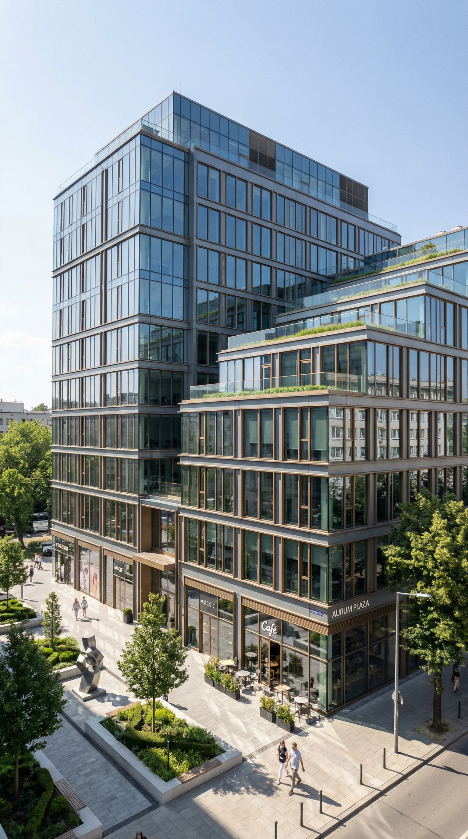 Modern commercial building